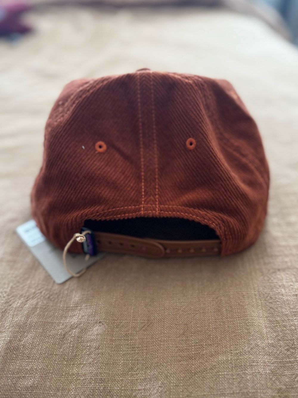 Patagonia Men's Corduroy Cap - Rust with Navy Patch - Picture 6 of 6